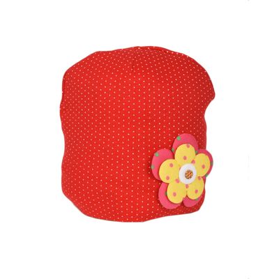 Tiekart kids red floral cap
