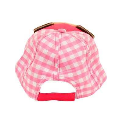 Tiekart kids pink cotton & velvet cap