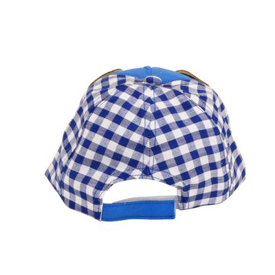 Tiekart kids blue cotton & velvet cap