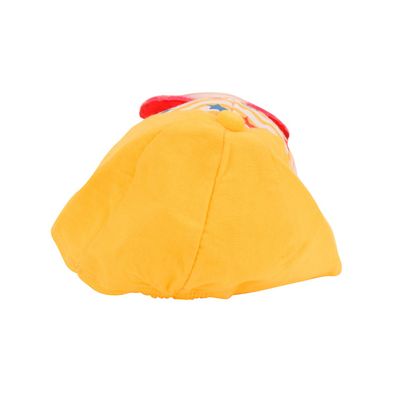 Tiekart kids yellow cotton & velvet cap