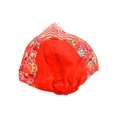 Tiekart kids red floral cap