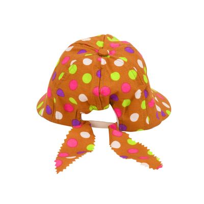 Tiekart kids brown polka dot  cap