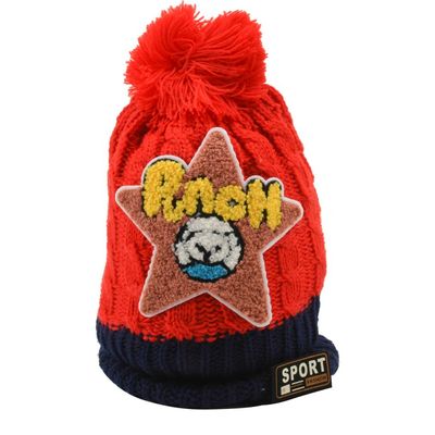 Tiekart kids red woollen cap