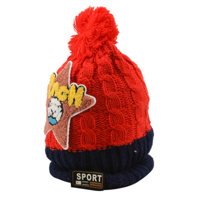 Tiekart kids red woollen cap