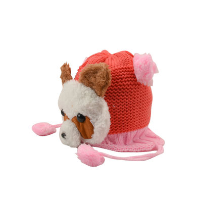 Tiekart kids pink woollen cap