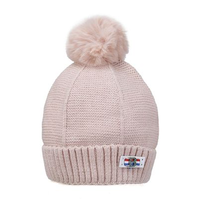 Pink Warm baby cap for winters - Just so cute