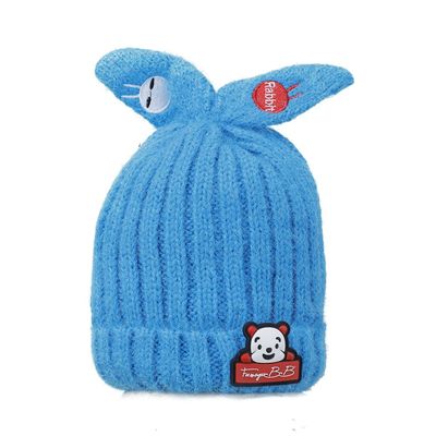 Blue Warm baby cap for winters - Just so cute