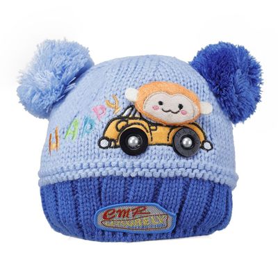 Blue Warm baby cap for winters - Just so cute