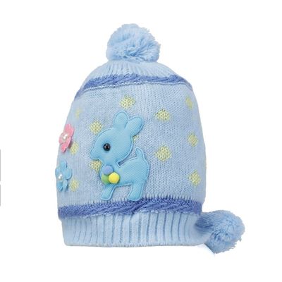 Blue Warm baby cap for winters - Just so cute