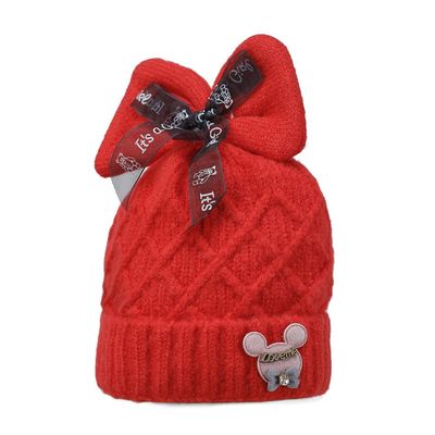 Red Warm baby cap for winters - Just so cute