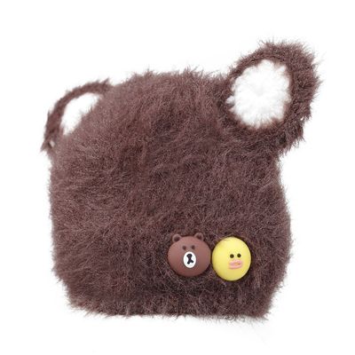 Brown Warm baby cap for winters - Just so cute