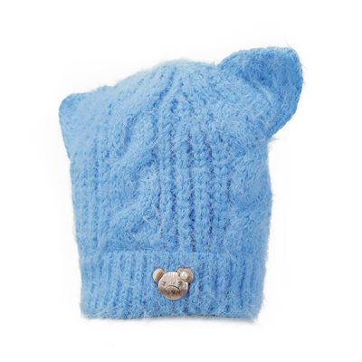 Blue Warm baby cap for winters - Just so cute