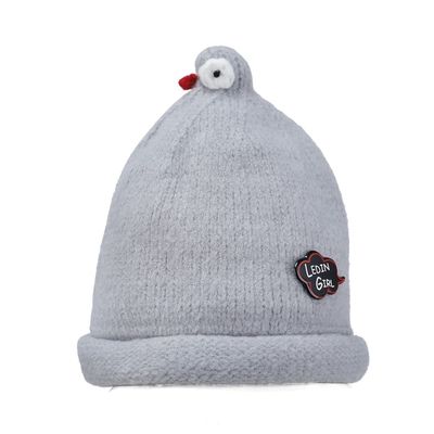 Grey Warm baby cap for winters - Just so cute