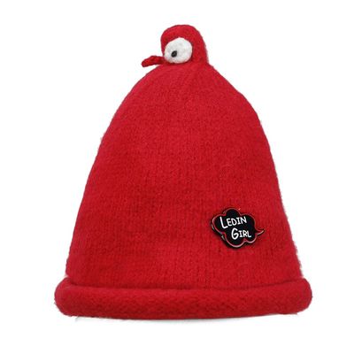 Red Warm baby cap for winters - Just so cute