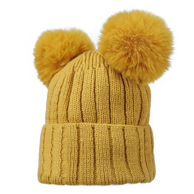 Yellow Warm baby cap for winters - Just so cute