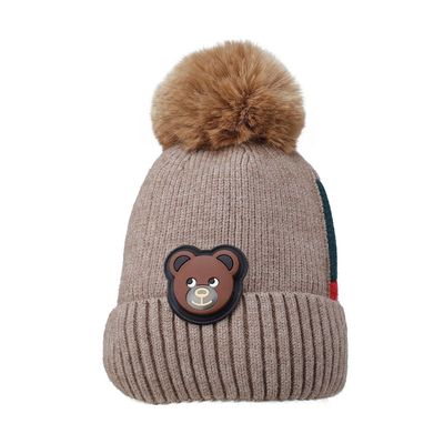 Brown Warm baby cap for winters - Just so cute