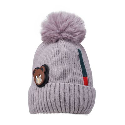 Purple Warm baby cap for winters - Just so cute