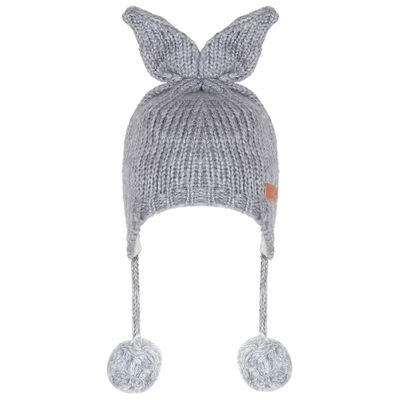 Grey Warm baby cap for winters - Just so cute