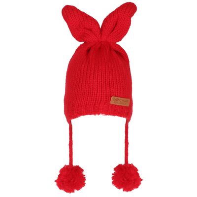 Red Warm baby cap for winters - Just so cute