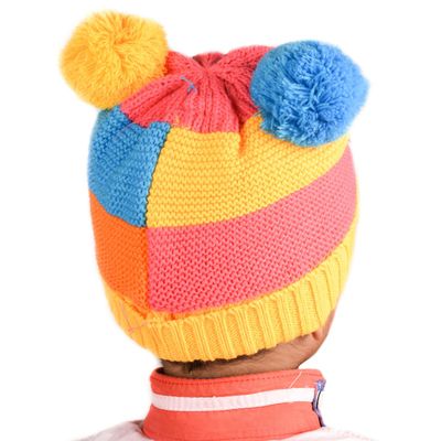 Tiekart kids multi woollen cap