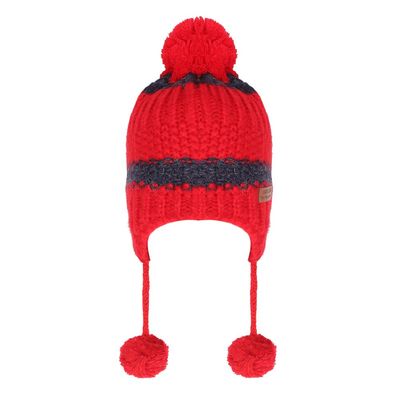 Red & Navy Blue Warm baby cap for winters - Just so cute