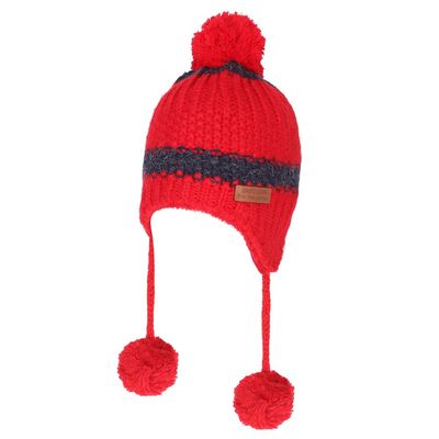 Red & Navy Blue Warm baby cap for winters - Just so cute