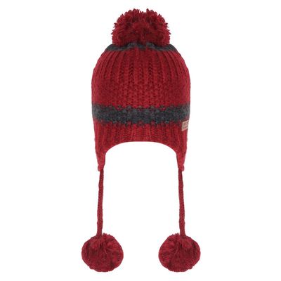 Maroon Warm baby cap for winters - Just so cute