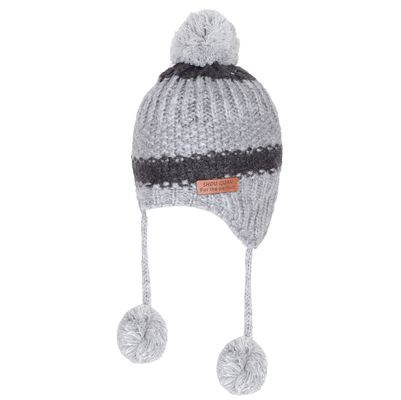 Grey Warm baby cap for winters - Just so cute