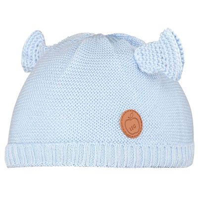 Sky Blue Warm baby cap for winters - Just so cute