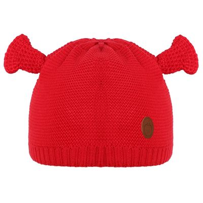 Red Warm baby cap for winters - Just so cute