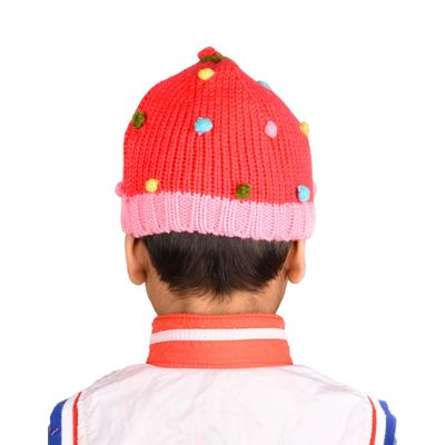 Tiekart kids multi polka dot wollen cap