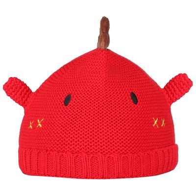 Red Warm baby cap for winters - Just so cute