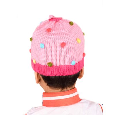 Tiekart kids multi polka dot wollen cap