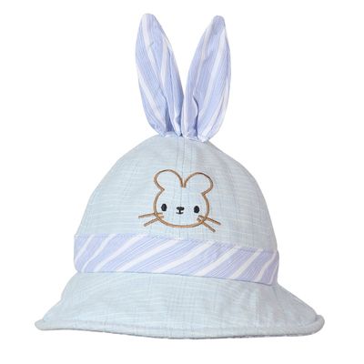 Kids cap Bunny design  Sky Blue  - Just so cute
