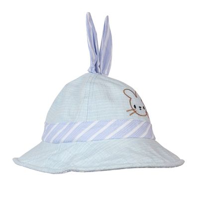 Kids cap Bunny design  Sky Blue  - Just so cute