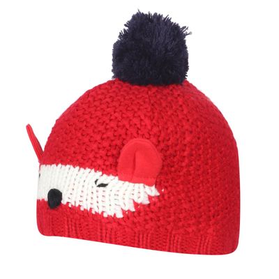 Red Warm baby cap for winters - Just so cute