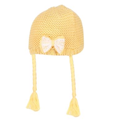 Yellow Warm baby cap for winters - Just so cute