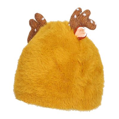 Golden Yellow Warm baby cap for winters - Just so cute