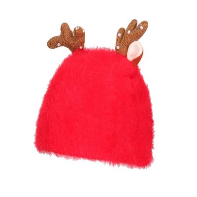 Red Warm baby cap for winters - Just so cute