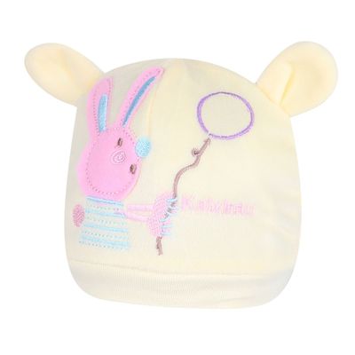 Lemon Yellow Rabbit Design Warm baby cap for winters - Just so cute