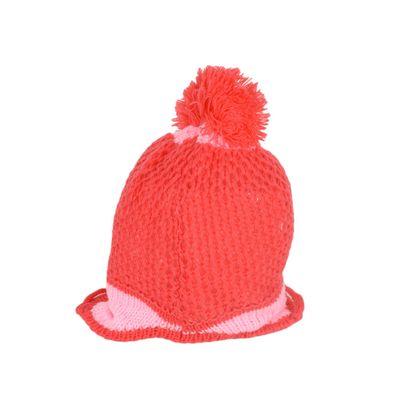 Tiekart kids coral floral wollen cap