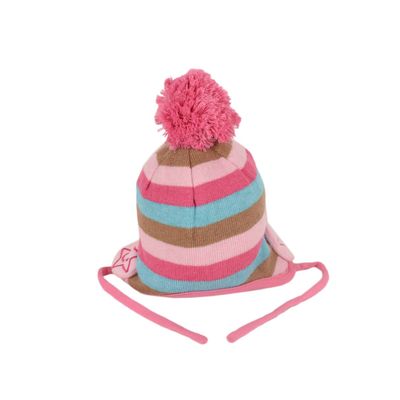 Tiekart kids multi striped wollen cap