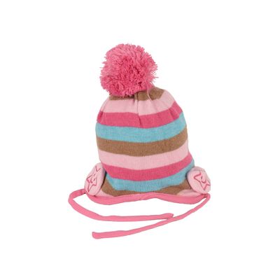 Tiekart kids multi striped wollen cap