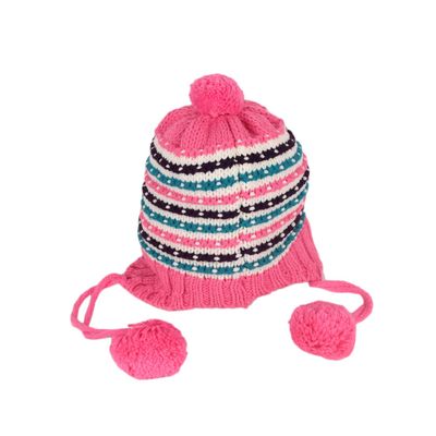 Tiekart kids multi striped wollen cap