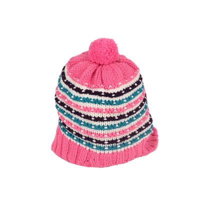 Tiekart kids multi striped wollen cap