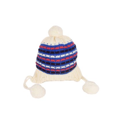 Tiekart kids multi striped wollen cap