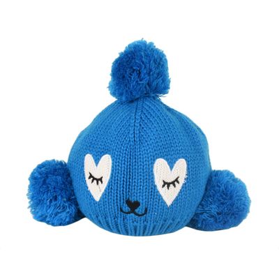 Tiekart kids blue  wollen cap