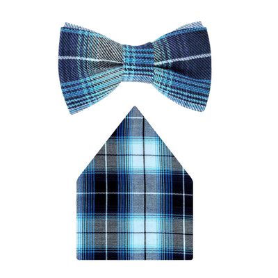 Tiekart cool combos multi checked woollen bow tie+pocket square