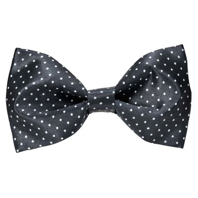 Tiekart cool combos black dotted  bow tie+pocket square