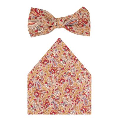 Tiekart cool combos multi floral bow tie+pocket square